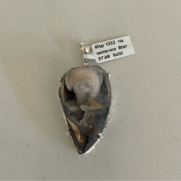 Unisex One of a Kind Shell Fossil 100 Million Years Old Pendant - Picture 5 of 12